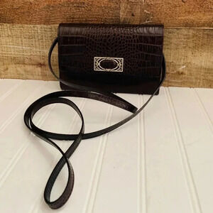 Brighton croc embossed leather wallet purse